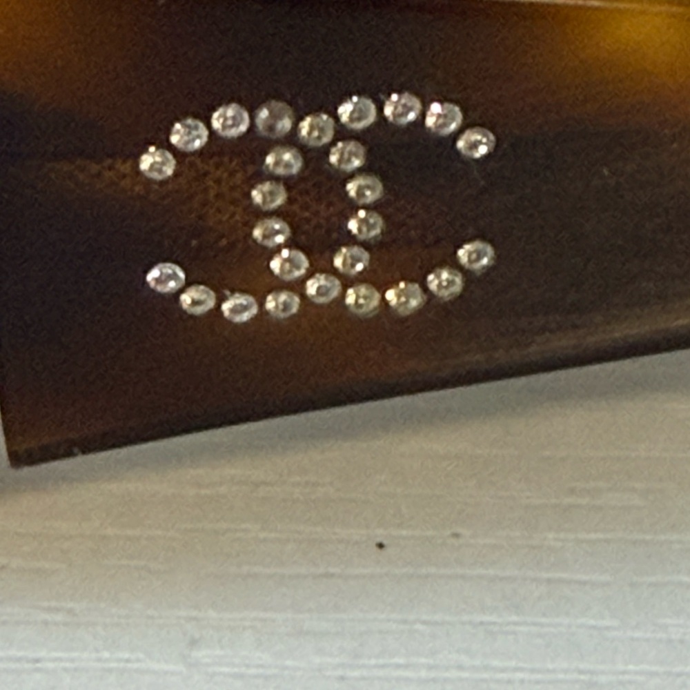 Chanel Tortoiseshell Brown Gradient Rectangular P… - image 5